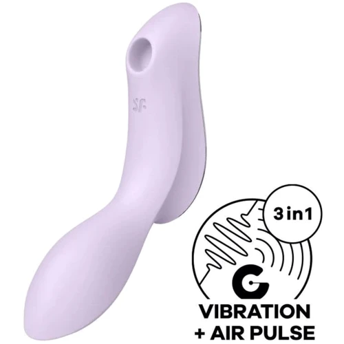 Вакуумный стимулятор с вибрацией Satisfyer Curvy Trinity 2 Violet
