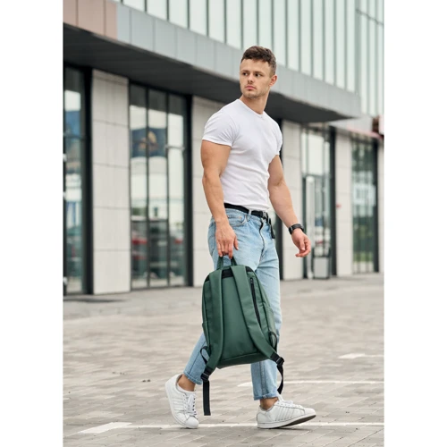 Мужской рюкзак Sambag Zard LKT зеленый (25058007): Фактура Матовая, Гладкая