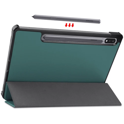 Аксесуар для планшетних ПК BeCover Smart Case Dark Green для Samsung X810 Galaxy Tab S9 Plus / S9 FE Plus SM-X610/SM-X616B (710323)
