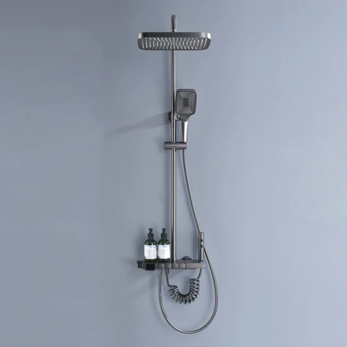 Душевая система Lefton Lefton Thermostatic Shower System with Temperature Display and 4 Water Outlet Modes-SST2203 Grey: Количество типов струи 4