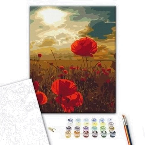 Картина по номерам Brushme Маки под горящим солнцем 40x50 см (BS51961): Производитель Brushme