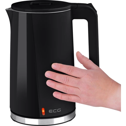 Электрочайник ECG RK 1702 Safe to Touch Black: Цвет черный