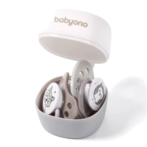 Футляр для пустышки BabyOno Natural nursing белый (535/01)