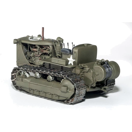 Сборная модель MiniArt Американский тяжелый трактор с буксирной лебедкой и фигурами (MA35225) фото 13