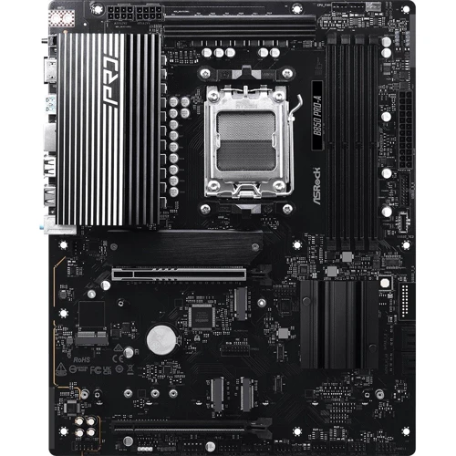 ASRock B850 PRO-A UA: Дополнительно Радиатор на VRM, Поддержка UEFI, Поддержка RAID