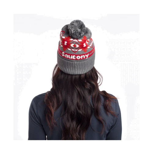 Шапка Saucony Rested Pom Beanie размер UNI серая (800031-LGH) фото 3