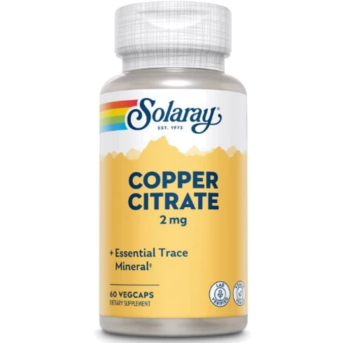 Solaray Cooper Citrate Цитрат меди 2 мг 60 капсул