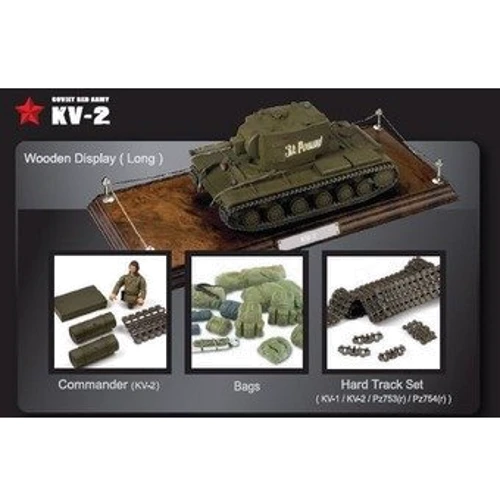 Колекційна модель танка VSTank New MCU Soviet Red Army KV-2 1:24 (Green): Виробник VSTank