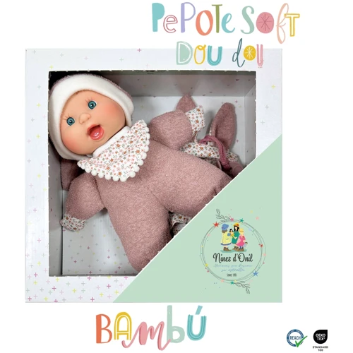 Пупс Nines d'Onil Soft Doudou в лиловой одежде 26 см (412): Высота, см 26