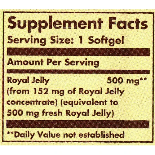 Solgar Royal Jelly "500" 60 Softgels: Стать унісекс