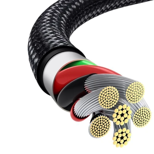 Кабель Baseus USB Cable to USB-C Tungsten 66W 2m Black (CATWJ-C01) фото 5