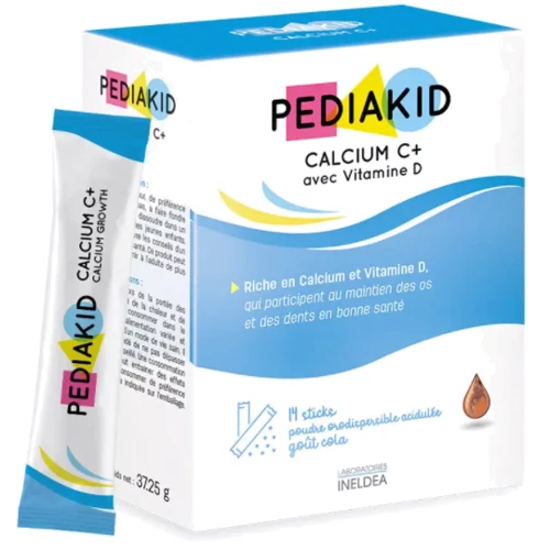 Pediakid Calcium C+, Кальций С+ для детей 14 стиков
