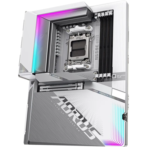 GIGABYTE B650E AORUS STEALTH ICE: Разъемы на задней панели USB Type-C, USB 3.2 Gen 1, USB 2.0, HDMI, Ethernet RJ-45, USB 3.2 Gen 2