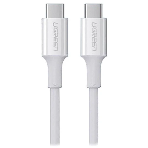 Кабель Ugreen Cable USB-C to USB-C US300 20V/5A 100W 1.0m White (60551): Тип USB-C - USB-C