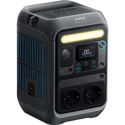 Зарядная станция Anker Solix C300X 288Wh 300W (A1723311): Выходы потребителей Автоприкуриватель, USB-C, USB-A, 220V