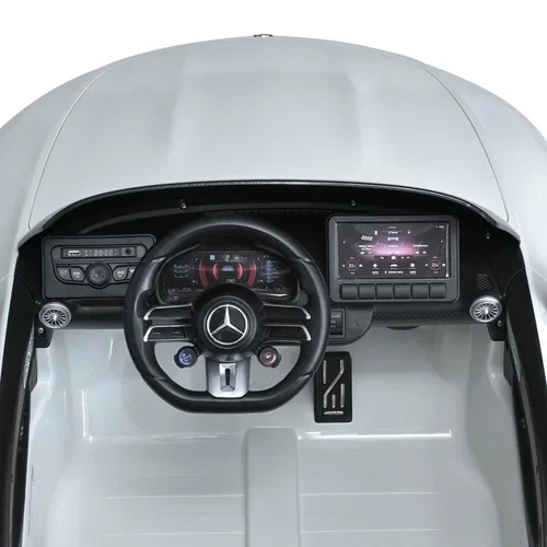 Детский электромобиль Bambi Racer Mercedes SL 63 AMG белый (M 5098EBLR-1): Материал корпуса пластик