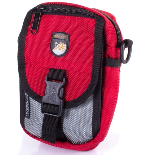 Чоловіча сумка через плече Onepolar червона (W3121-red): Застібка Механічна