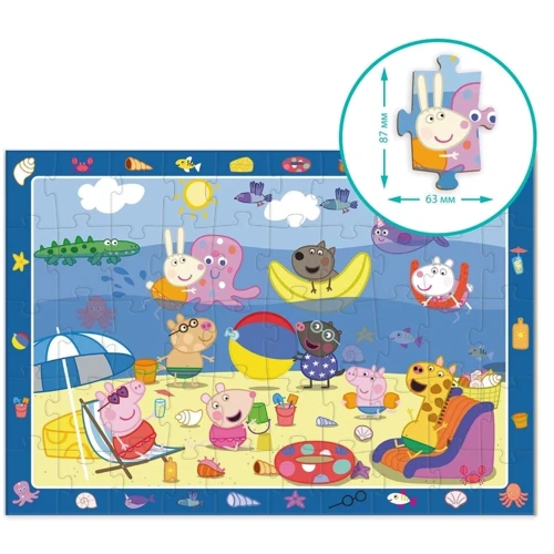 Пазл обсерваційний Dodo Peppa Pig Летние каникулы 50 элементов (200473)