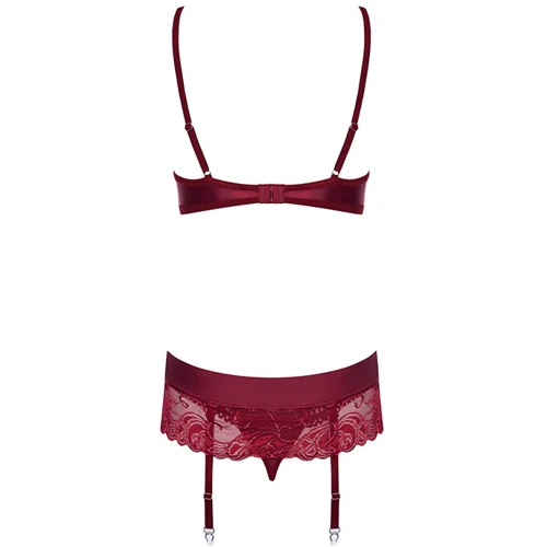 Комплект Obsessive Wonderia set, S/M, рубиновый