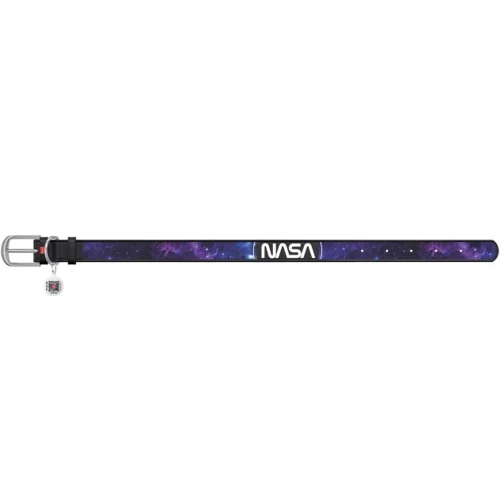 Нашийник для собак WAUDOG Design з QR паспортом малюнок NASA21 розмір XS 1.2x21-29 см чорний (3602-0148-01): Виробник WAUDOG