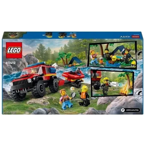 Конструктор LEGO City Пожарная машина со спасательной шлюпкой (60412): Рекомендуемый возраст 5+
