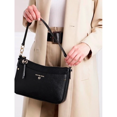 Жіноча сумка крос боді MICHAEL KORS JET SET CHARM MD TZ POCHETTE XBODY чорна (32S1GT9C8L001): Фактура Гладка, матова