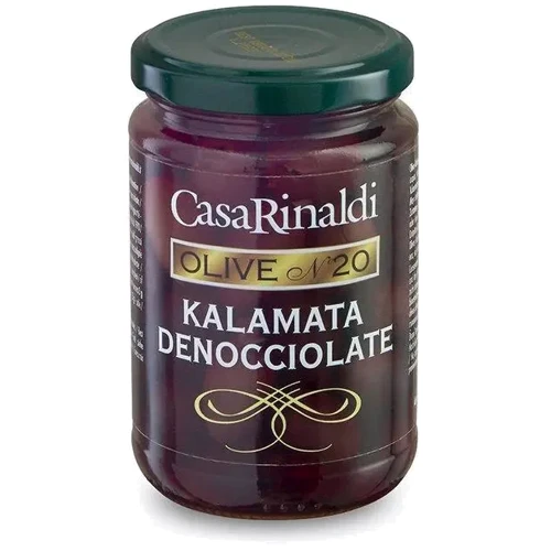 Оливки без косточки Casa Rinaldi Каламата черные 300 г (8006165415798)