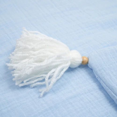 Плед Twins blue 120x90 см утеплений мусліновий блакитний (1610-PMУ-04)