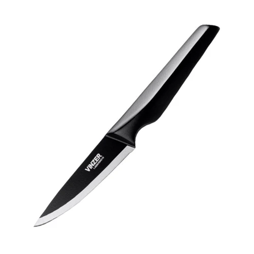 Ніж для овочів Vinzer Geometry Nero line 8.9 см (50299)
