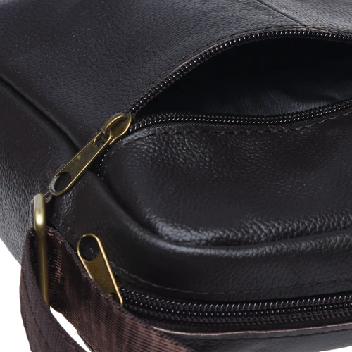 Мужская сумка планшет Borsa Leather коричневая (к1111-brown): Фактура Матовая, Зернистая