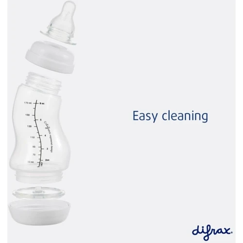 Стеклянная антиколиковая бутылочка Difrax S-bottle Natural с силиконовой соской 250 мл Popcorn (736FE Popcorn): Возраст с рождения