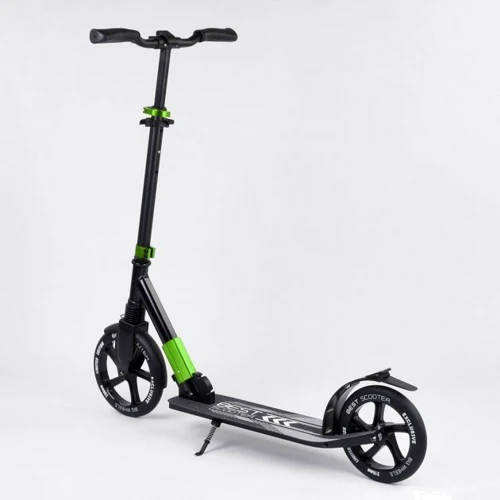 Самокат алюмінієвий Best Scooter зелений (72284): Кількість коліс 2
