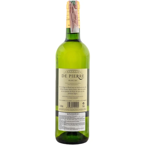 Вино Chevalier de Pierre Blanc Sec белое сухое 0.75 л (FSH_3295890202994): Страна производитель Франция