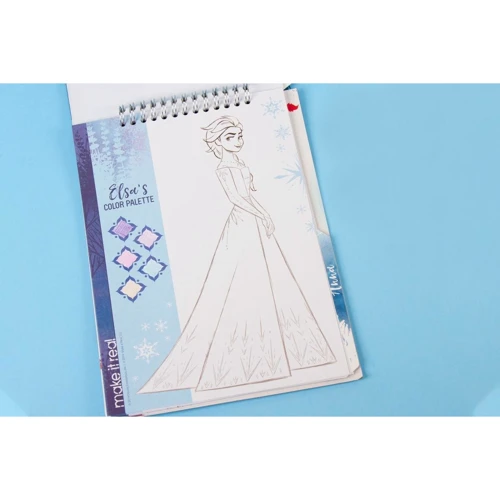 Блокнот с трафаретами Make It Realдля создания модных коллекций Холодное сердце 2