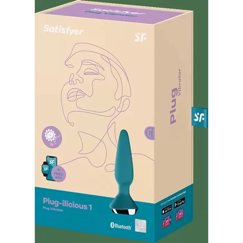 Анальная смарт-пробка Satisfyer Plug-ilicious 1 (зеленая)