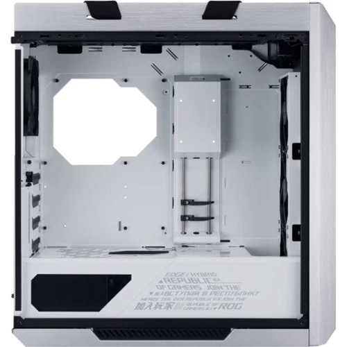 Корпус ASUS ROG Strix Helios GX601 White Edition (90DC0023-B39000): Материал передней панели закаленное стекло