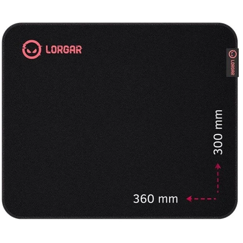 Ігрова поверхня Lorgar Main 323 Black/Red (LRG-GMP323): Матеріал Тканина