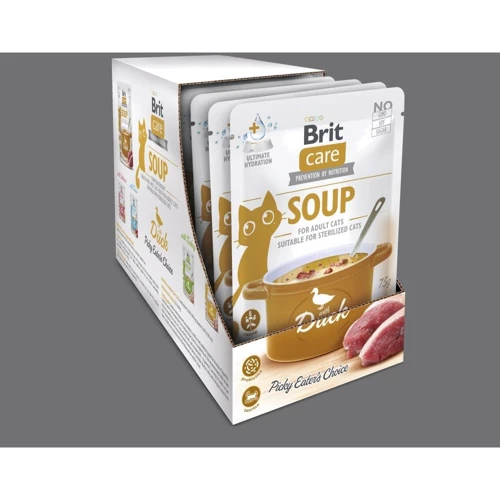 Вологий корм Brit Care Soup with Duck Суп для котів з качкою 75 г (8595602569182) фото 7