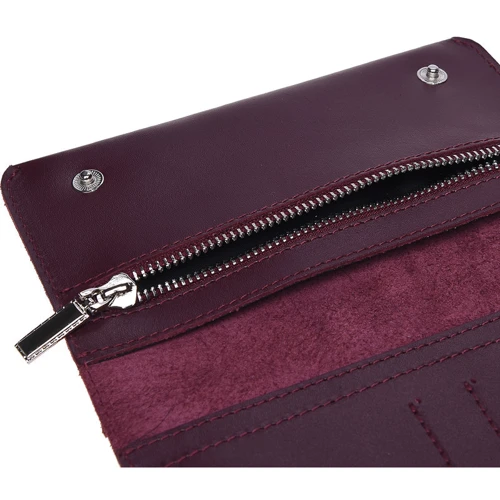 Женский кошелек Ricco Grande бордовый (vchn-pc-kvl-burgundy): Формат кошелька Горизонтальный