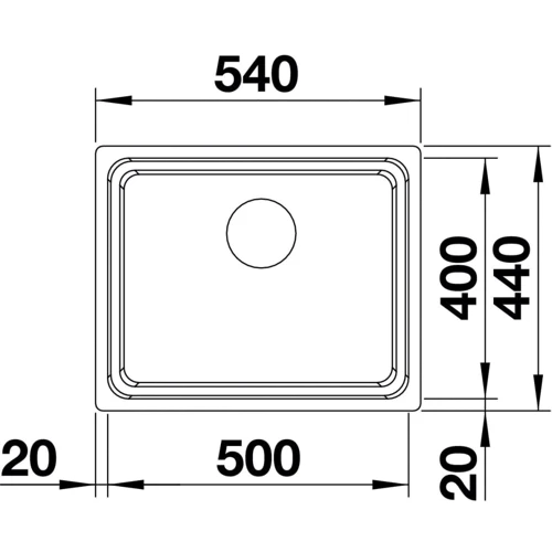 Blanco ETAGON 500-U 521841: Форма Прямоугольная
