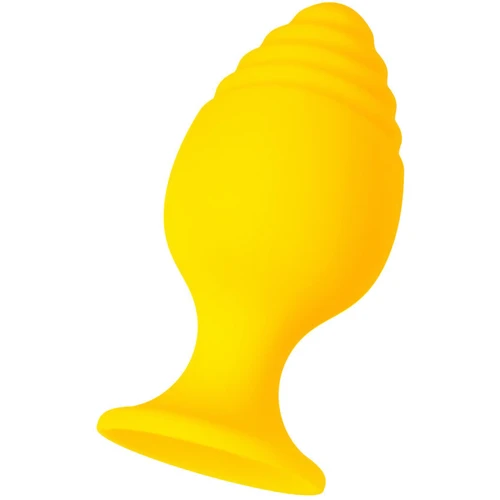 Анальная пробка ToDo Anal Plug Riffle (желтая)