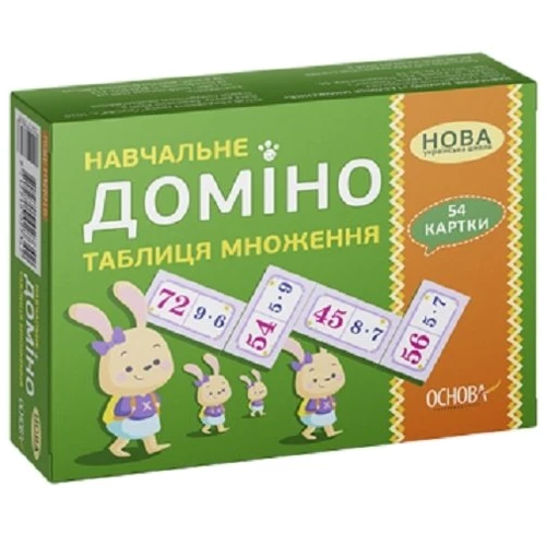 Навчальне доміно. Таблиця множення: Виробник основа