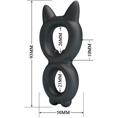 Кільце ерекційне LYBAILE Crazy Bull №20 - TORAN super soft silicone (BI-210365)