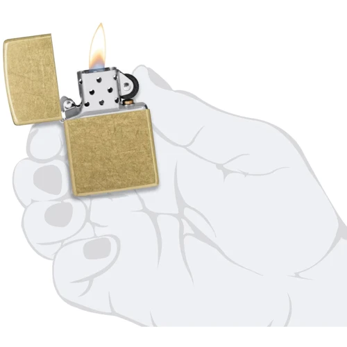 Запальничка Zippo Regular Street Brass 48267 фото 3