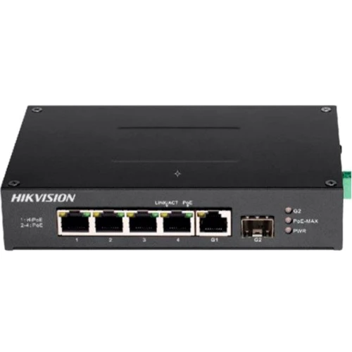 Мережевий комутатор Hikvision DS-3T0506HP-E/HS: Порти только Gigabit Ethernet (10/100/1000)
