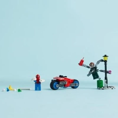 Конструктор LEGO Marvel Погоня на мотоциклах Людина-Павук vs Доктор Восьминіг (76275): Рекомендований вік от 6 лет