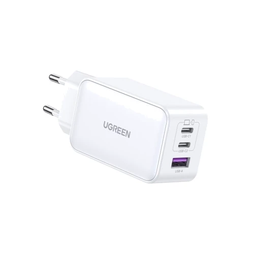 Зарядний пристрій Ugreen Wall Charger 2xUSB-C+USB CD244 65W White (15334): Особливості Быстрая зарядка, Power Delivery (PD), USB-C