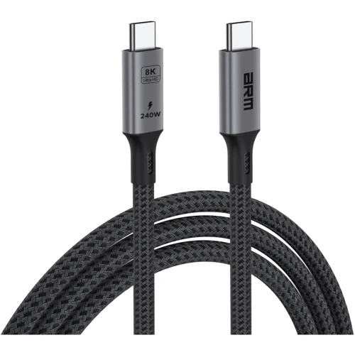 Кабель ArmorStandart Cable USB-C to USB-C USB 4.0 8K 60hz 40Gbps 240W 1m Black (ARM81921)
