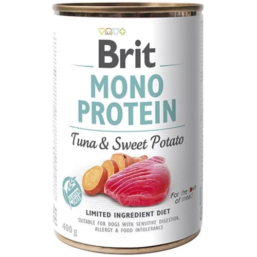 Влажный корм для собак Brit Mono Protein с тунцом и бататом 400 г (8595602529742)