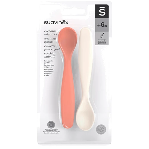 Набор детских ложек Suavinex Go natural красно-бежевый 2 шт. (308049): Тип Набор